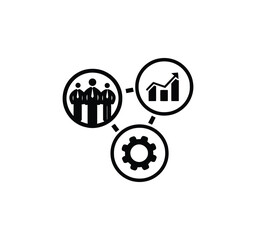 Organization management set of web icons in line style. Human resource linear icon collection. Containing business people, teamwork, structure, hierarchy, leadership and more.