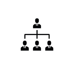 Organization management set of web icons in line style. Human resource linear icon collection. Containing business people, teamwork, structure, hierarchy, leadership and more.