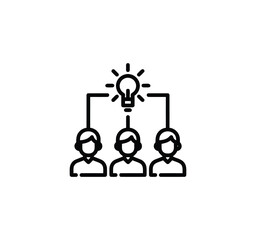 Organization management set of web icons in line style. Human resource linear icon collection. Containing business people, teamwork, structure, hierarchy, leadership and more.