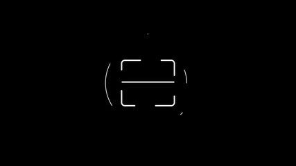 Animation of scope scanning over data processing. Digital radar screen concept with vertical scanning view animated video, 4k video. - Powered by Adobe