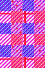 seamless pattern with blue plaid