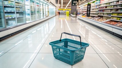 Economy Crisis - Empty Shopping Basket