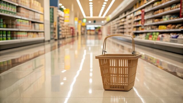 Economy Crisis - Empty Shopping Basket