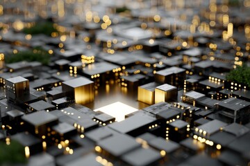 Futuristic Cityscape  AI  Big Data  Neural Network  Technology  Innovation