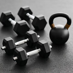 Fitness Equipment  Dumbbells  Kettlebell  Gym Workout