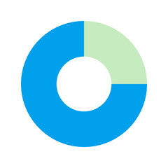 pie chart duo tone icon