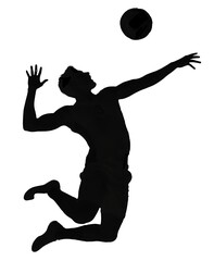 Football player silhouette vector illustration 