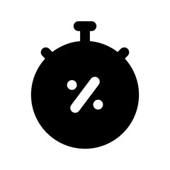 limited time glyph icon