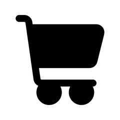 shopping cart glyph icon