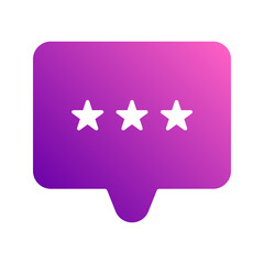 review gradient icon