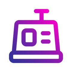cashier gradient icon