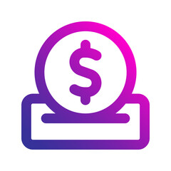 saving gradient icon