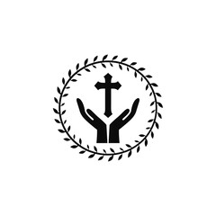 Cross Glow EI Shadai Worship Icon Symbol Vector