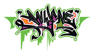 ANYONE word graffiti style design
