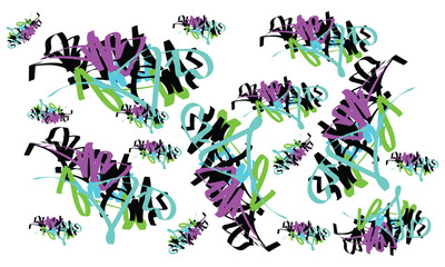 ornament 1 graffiti tag style design