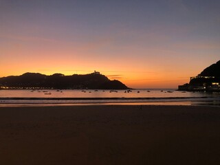 Fototapeta premium sunset on the beach