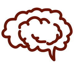 vector illustration of an brain 