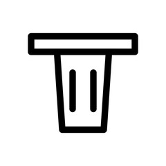  Trash Can Outline Icon for Delete & Recycle