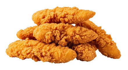 Fried chicken tenders closeup