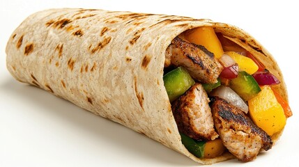 Grilled Chicken and Mango Salsa Wrap