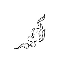 hand drawn comic explosion smoke cloud icon