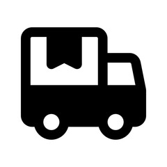 delivery truck line icon