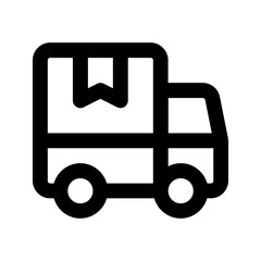 delivery truck line icon