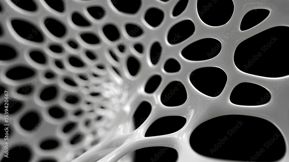 Poster abstract white 3d structure organic design high resolution texture background