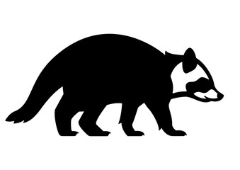 Curious Raccoon Silhouette for Woodland Crafts and Nighttime Decor