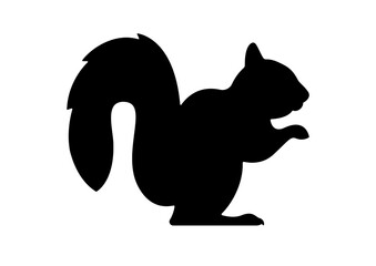 Playful Squirrel Silhouette for Forest Decor and Kids’ Craft Projects
