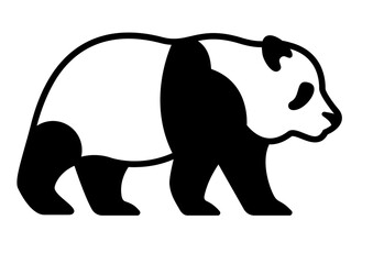 Adorable Panda Silhouette for Zoo-Themed Decor and Kid-Friendly Projects