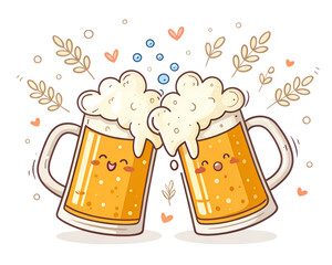Illustration of a glass of beer