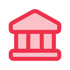 bank outline fill icon