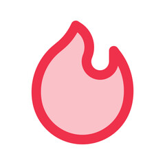 hot outline fill icon