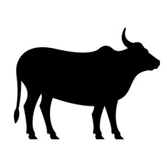 Black Buffalo Icon for Wild Prairie Livestock Design
