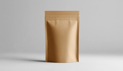 Light beige, rectangular stand-up pouch