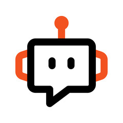 chatbot line color icon