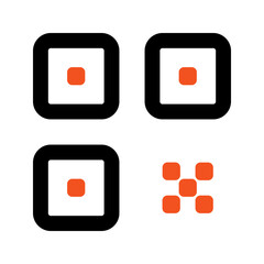 qr code line color icon