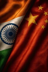 India and china flag diplomacy relations partnership trade agreement geopolitical tension conflict resolution on transparent background