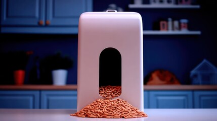 Modern food dispenser in a kitchen