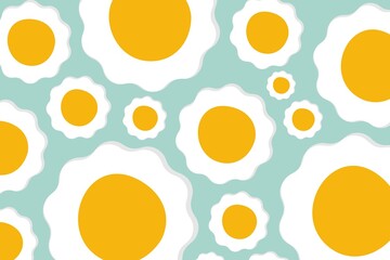 Colorful abstract pattern smiling egg background