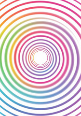 Gradient ripple rings abstract motion design on clean background