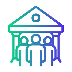 corporate Line Gradient Icon