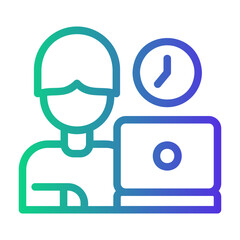 corporate Line Gradient Icon