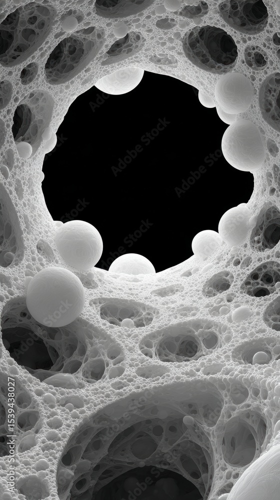 Aufkleber abstract grey cellular structure organic texture background high resolution image