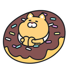 ドーナツにハマるネコ_01