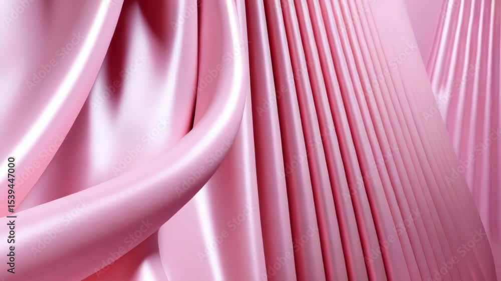 Poster elegant pale pink silk fabric draped with soft folds and subtle highlights creating a luxurious, flo
