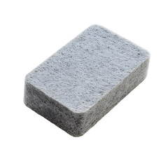 Rectangular felt dry erase eraser for whiteboard cleaning isolated on transparent background