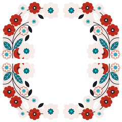 abstract floral background with flowers