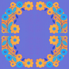 abstract floral background with flowers